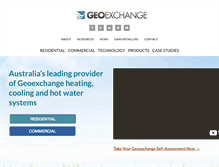 Tablet Screenshot of geoexchange.com.au
